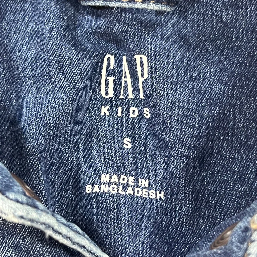 Gap Denim Jacket Kids S Blue Medium Indigo Knit Denim Trucker 334440-00 7513